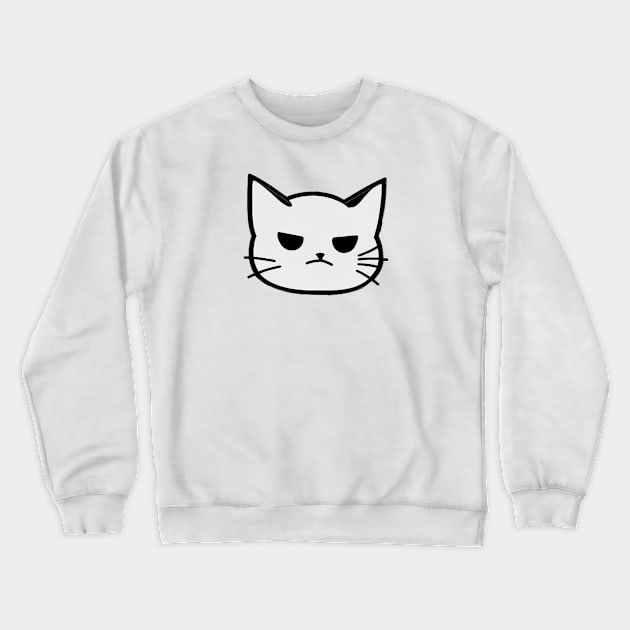 Minimalistic mean kitty Crewneck Sweatshirt by stkUA